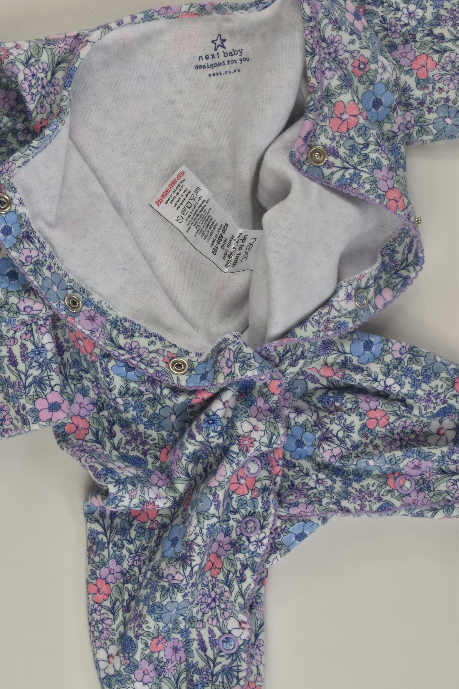 Next Size 0000 Liberty Print Romper