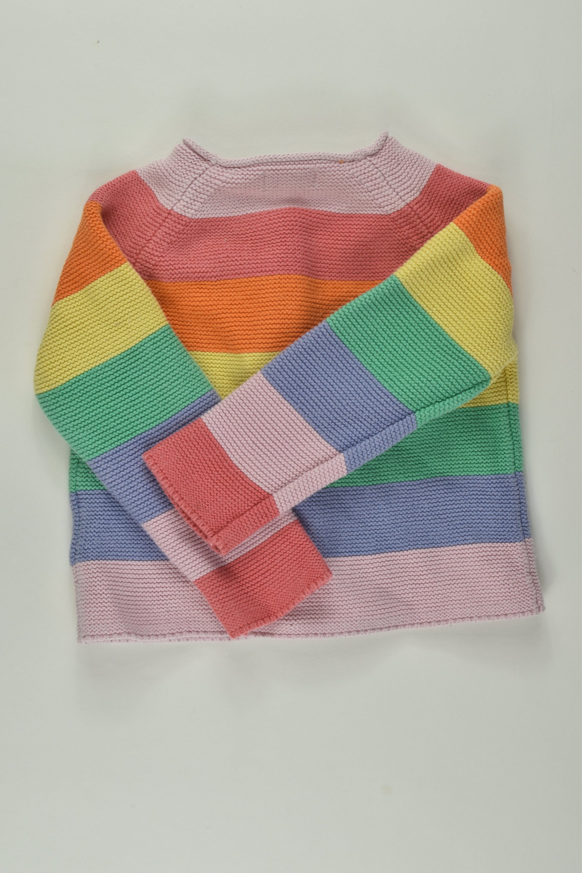 Next Size 1-2 Rainbow Stripes Cardigan