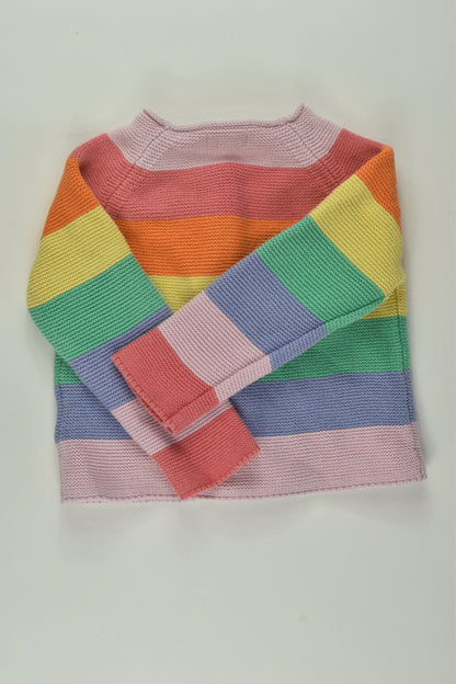 Next Size 1-2 Rainbow Stripes Cardigan
