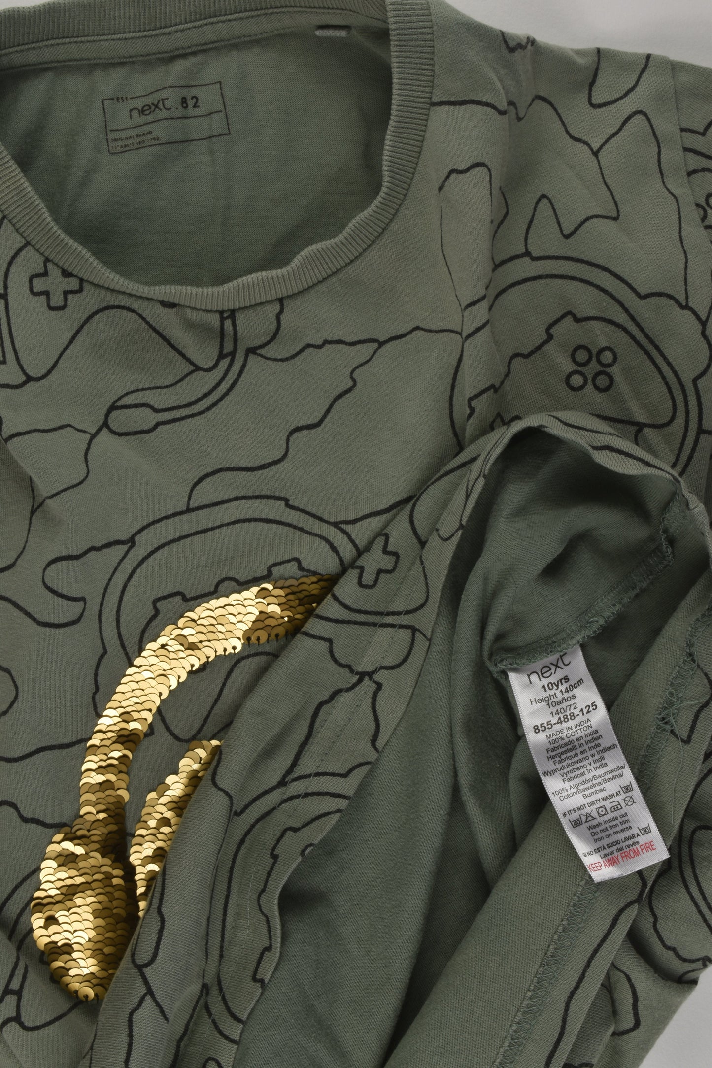 Next Size 10 Reversible Sequins T-shirt