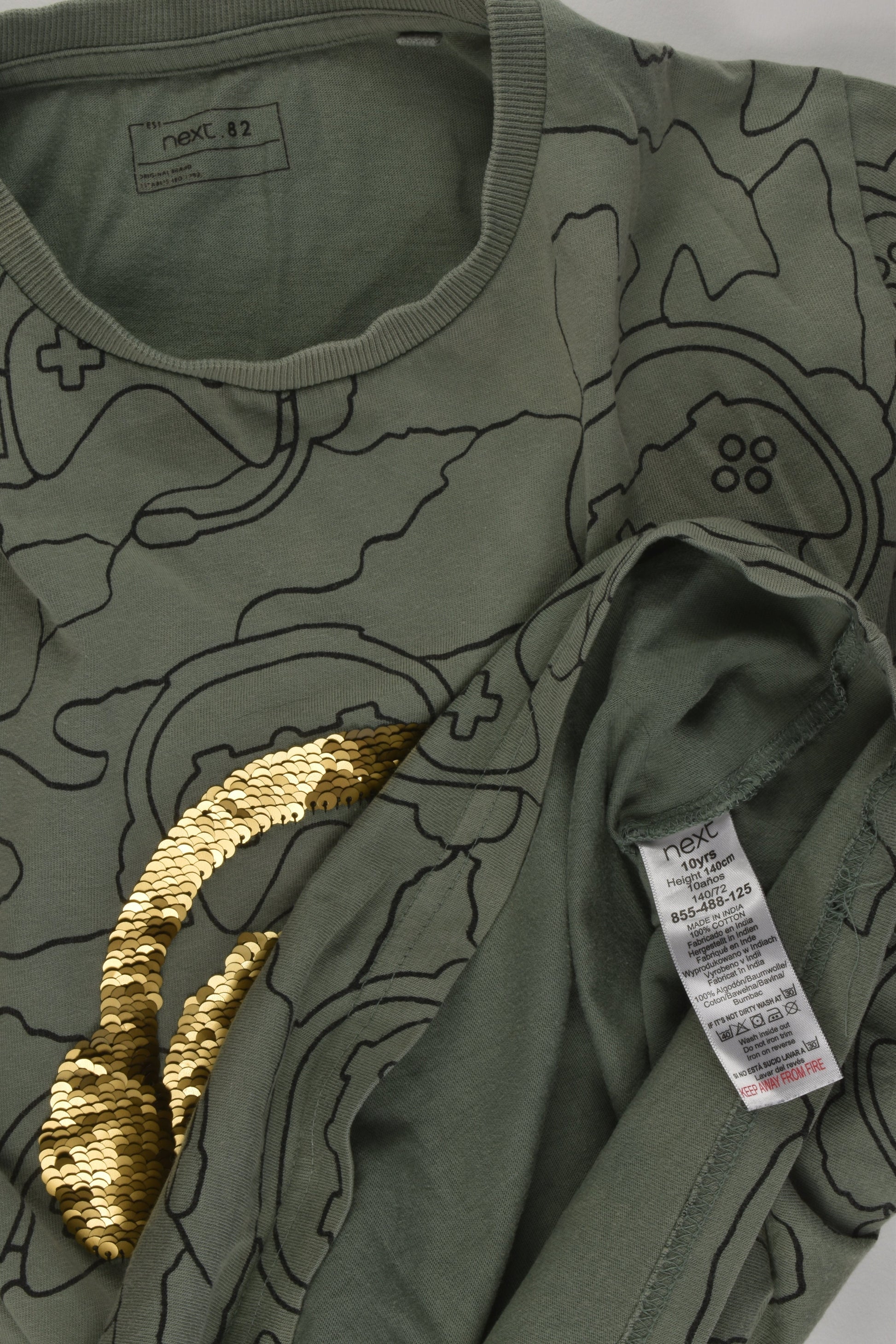 Next Size 10 Reversible Sequins T-shirt