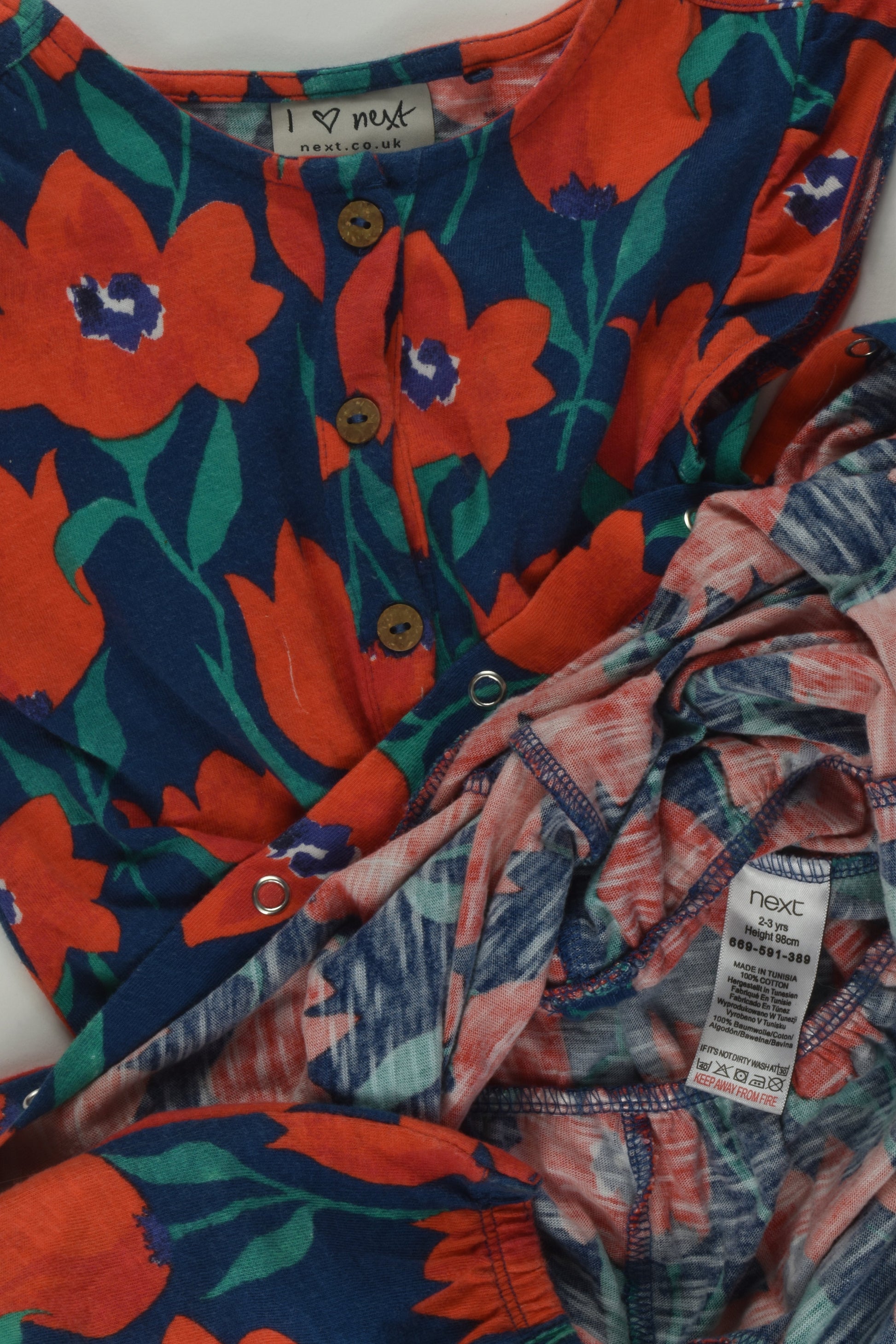 Next Size 2-3 Floral Playsuit