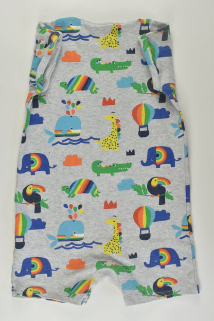 Next Size 2 Rainbow Animals Short Romper