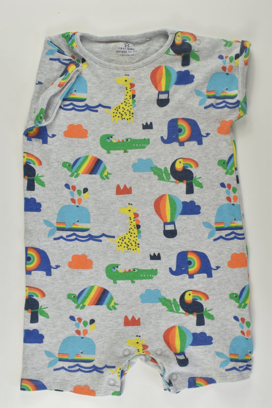Next Size 2 Rainbow Animals Short Romper