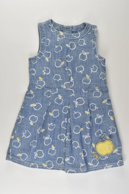 Next Size 3-4 Apple Denim Dress