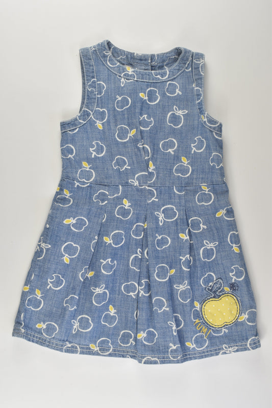 Next Size 3-4 Apple Denim Dress