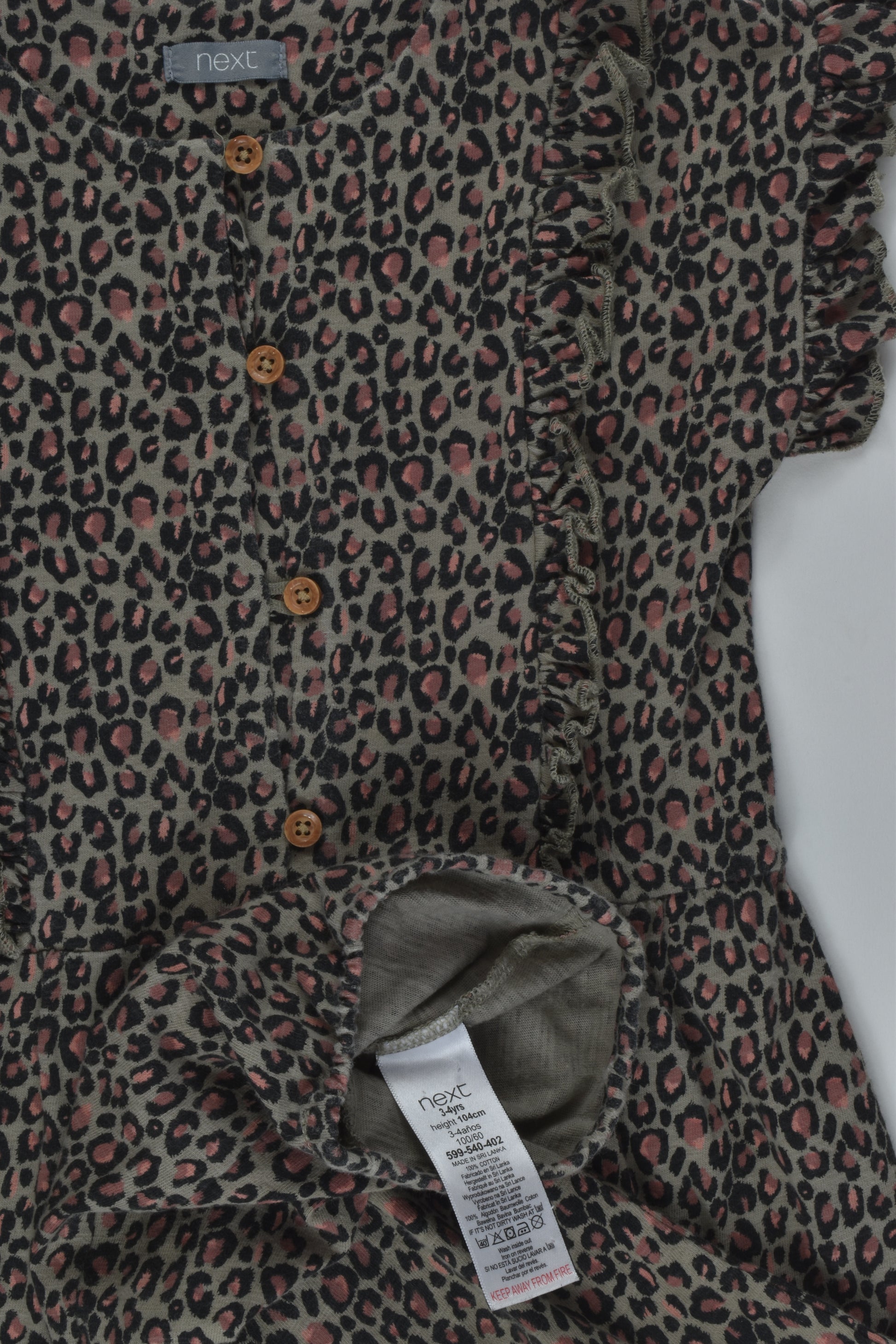 Next Size 3-4 Leopard Print Jumpsuit