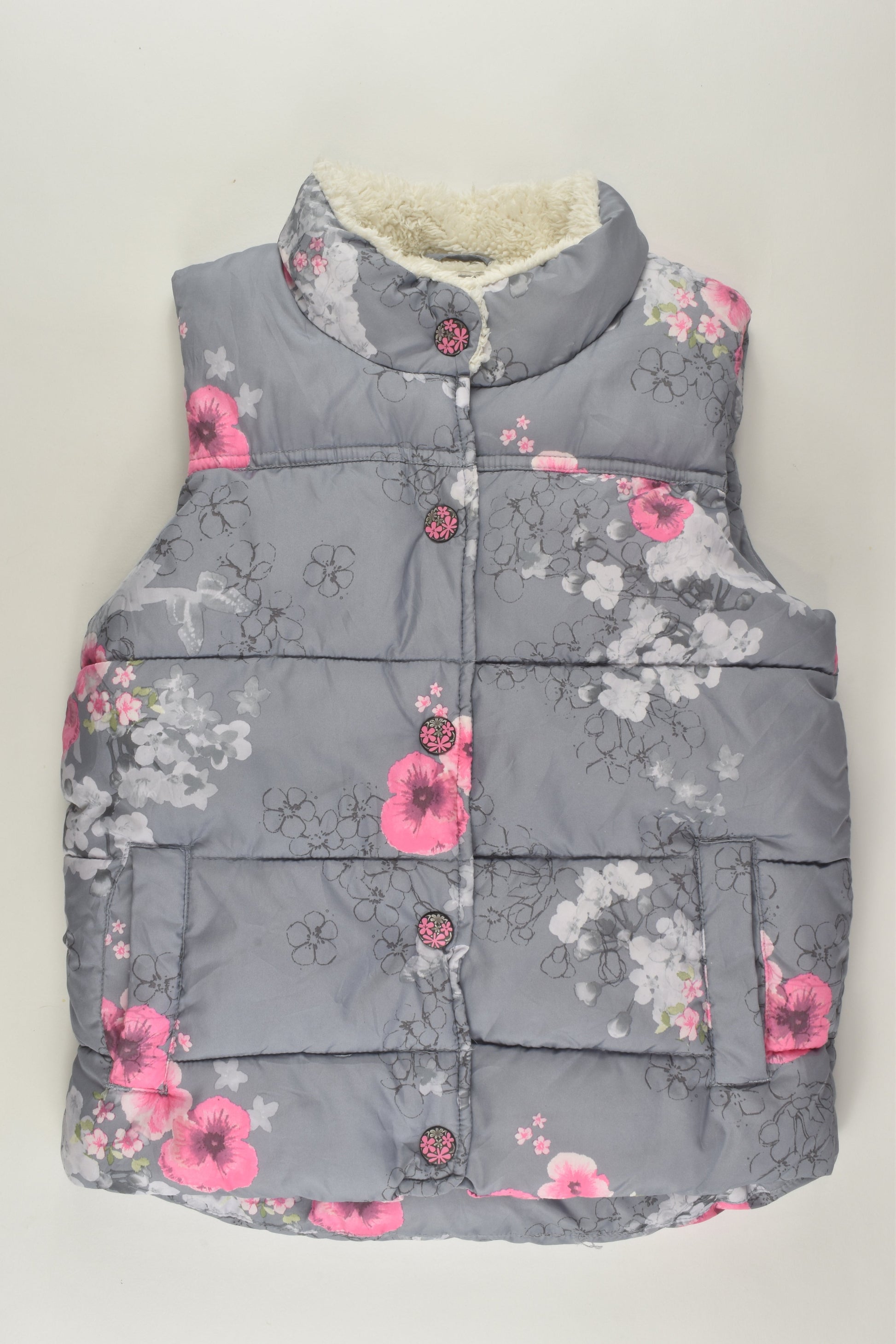Next Size 4-5 Floral Puffer Vest