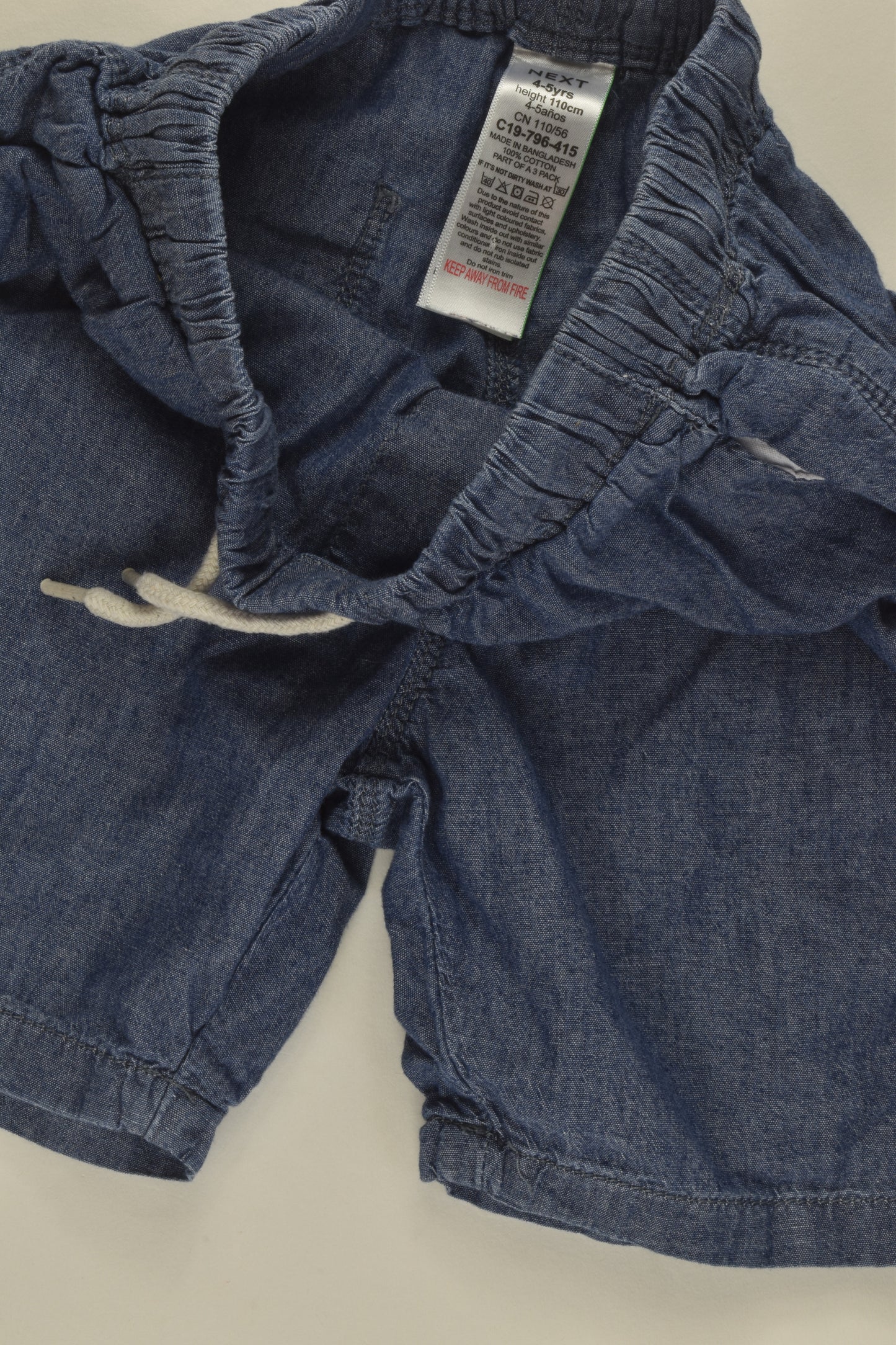 Next Size 4-5 Lightweight Denim Shorts