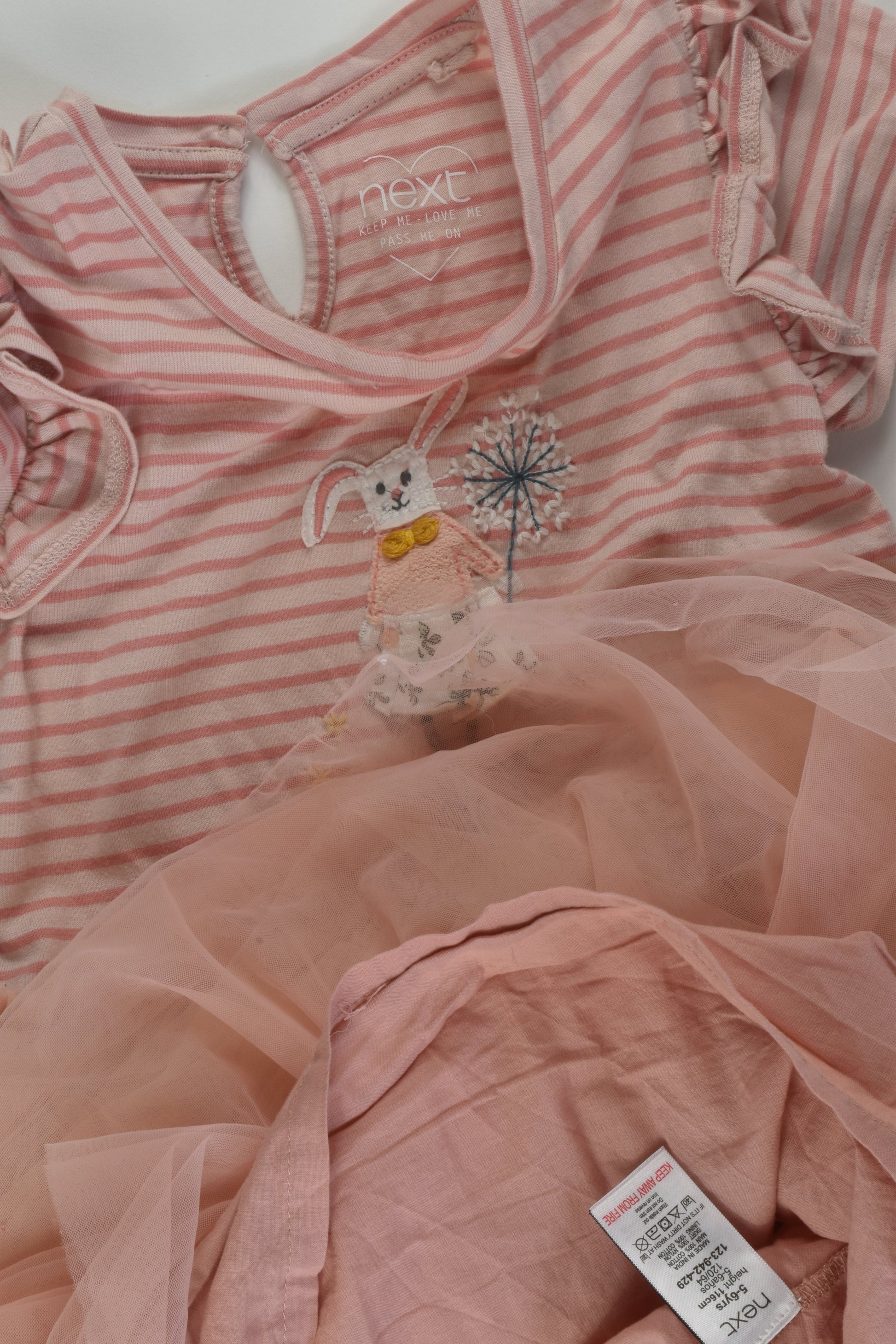Next Size 5-6 Bunny Tulle Dress