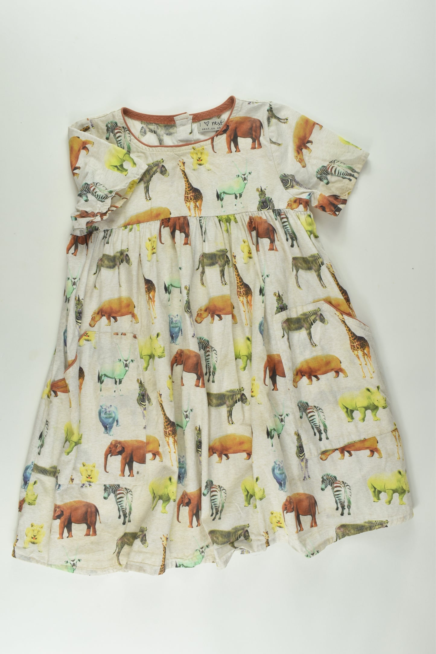 Next Size 5-6 Safari Animals Dress