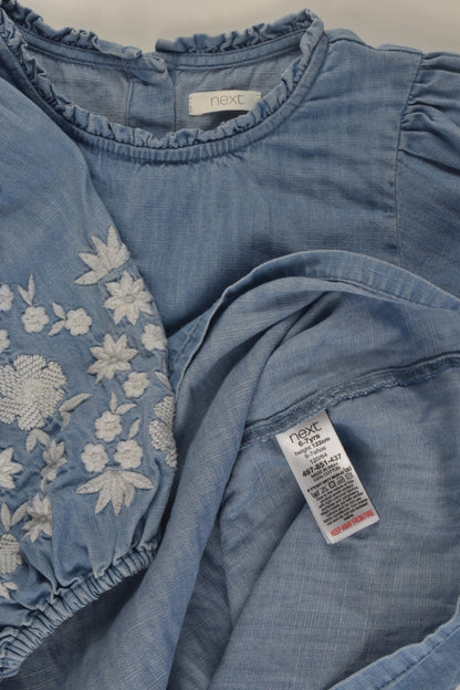 Next Size 6-7 Embroidery Denim Dress