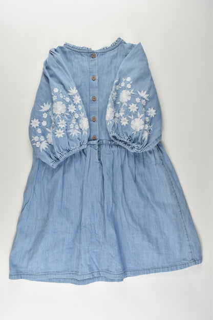Next Size 6-7 Embroidery Denim Dress