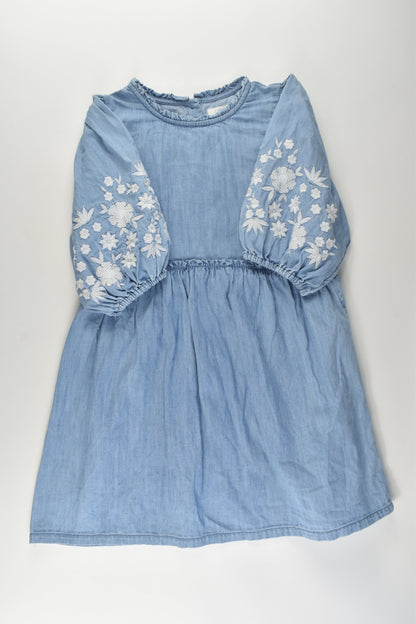 Next Size 6-7 Embroidery Denim Dress