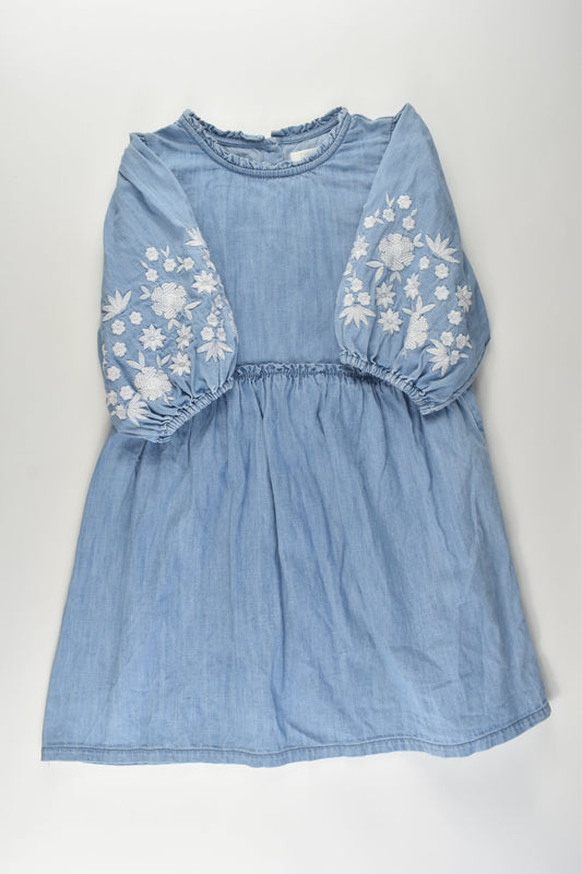 Next Size 6-7 Embroidery Denim Dress