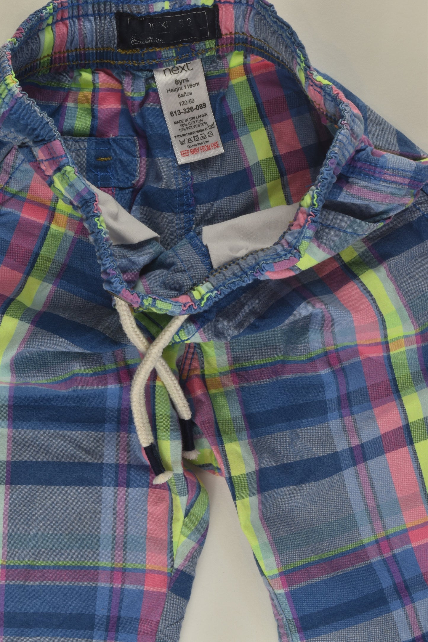 Next Size 6 Checked Shorts