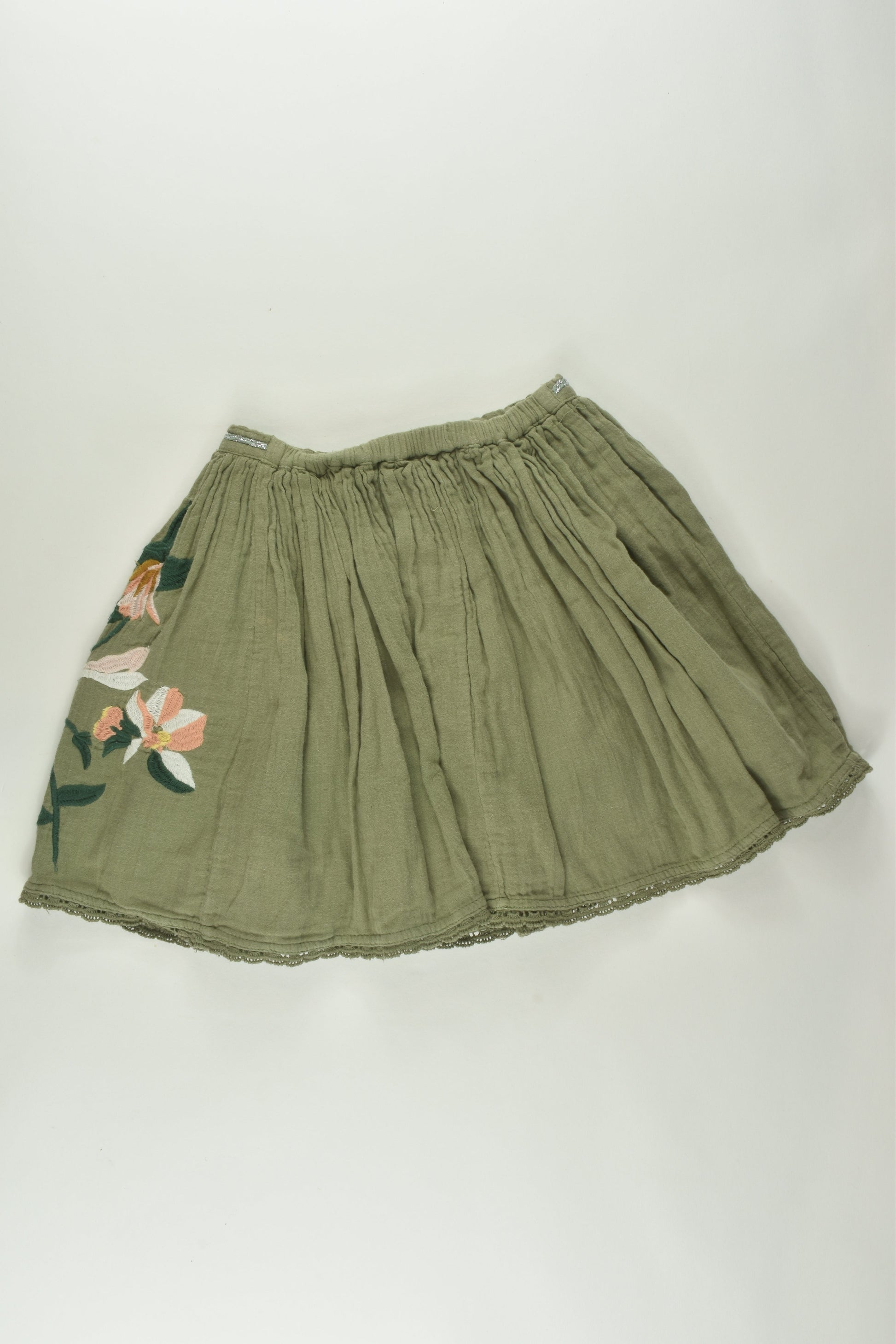 Next Size 6 Embroidery Lined Skirt