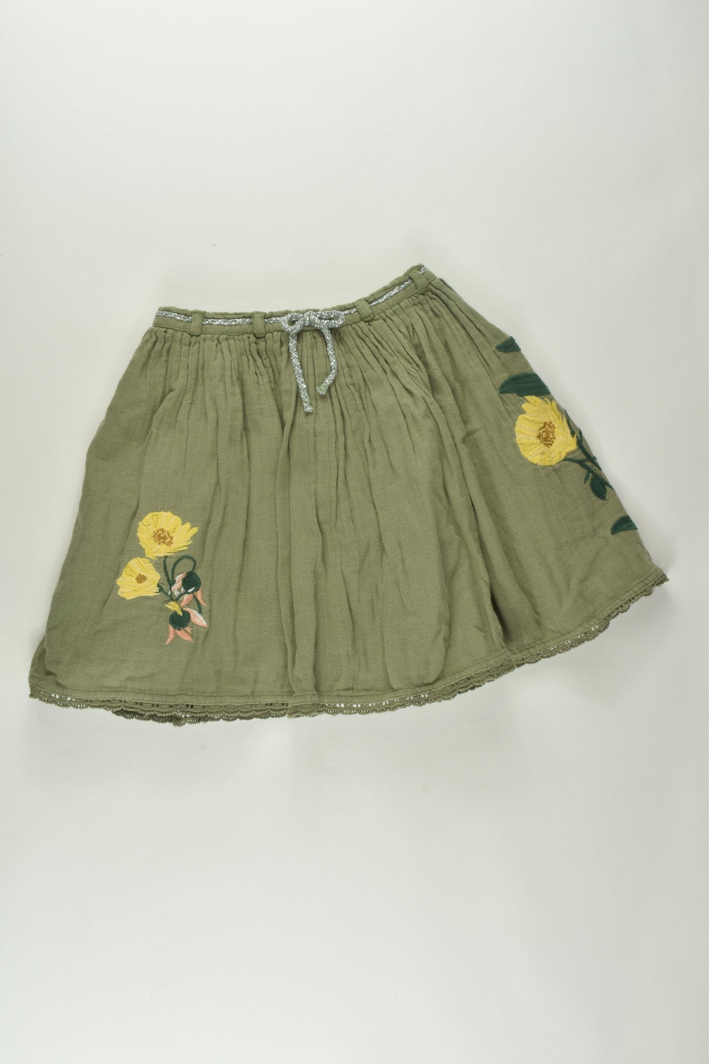 Next Size 6 Embroidery Lined Skirt