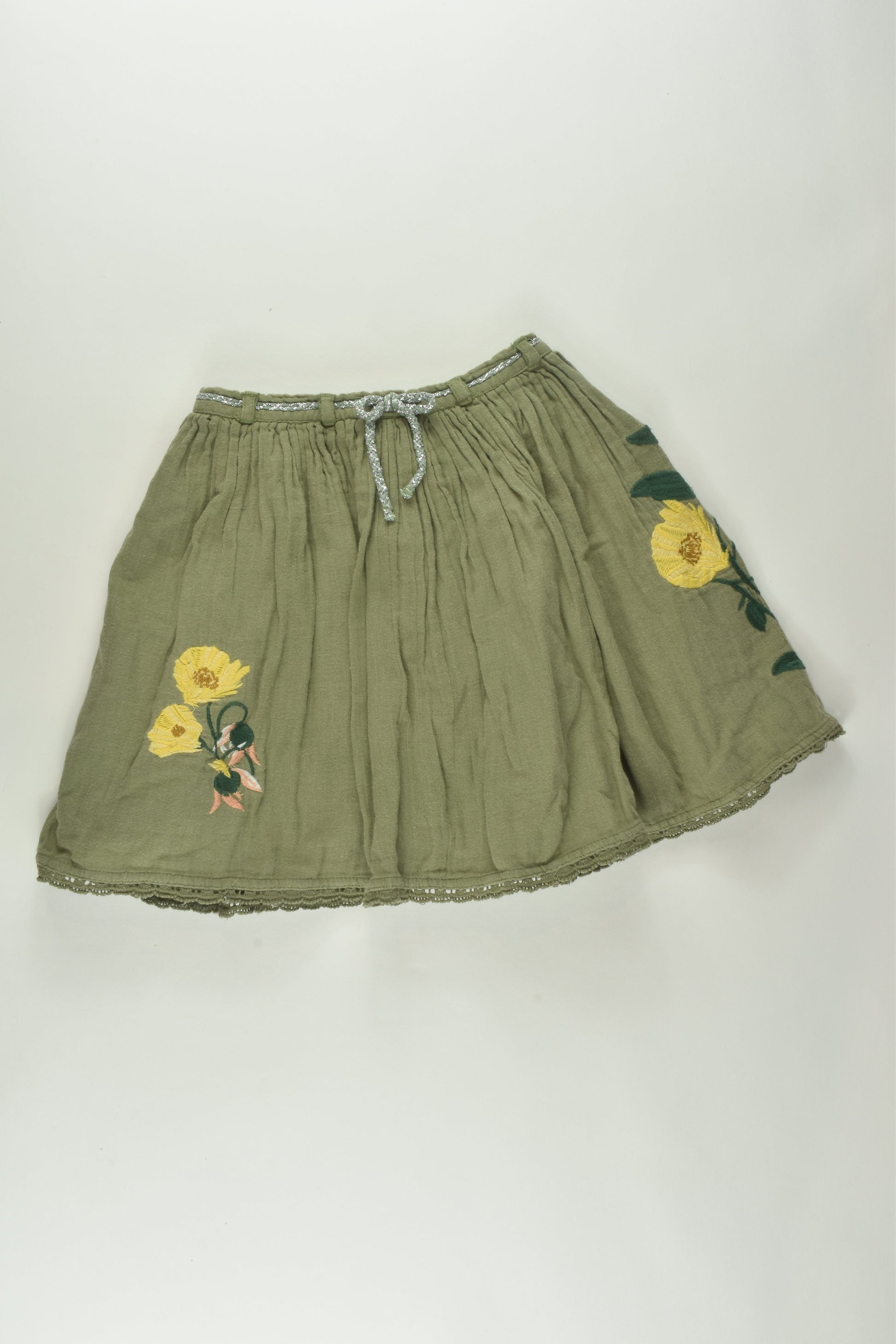 Next Size 6 Embroidery Lined Skirt