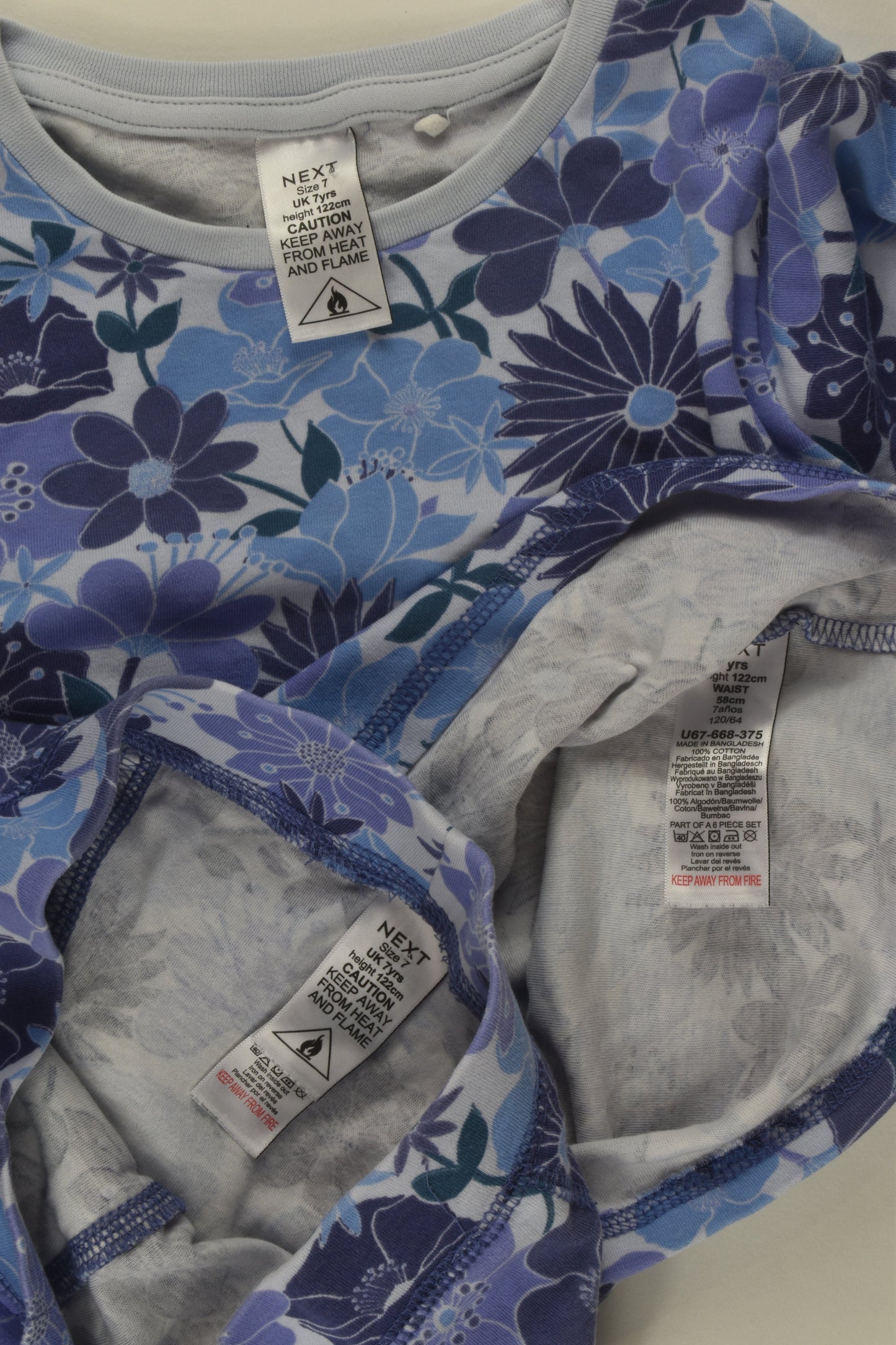 Next Size 7 Floral Pyjamas