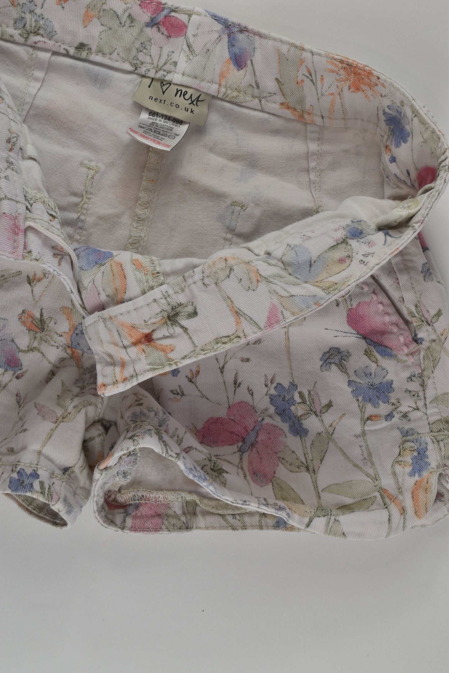 Next Size 7 Flowers and Butterlies Shorts