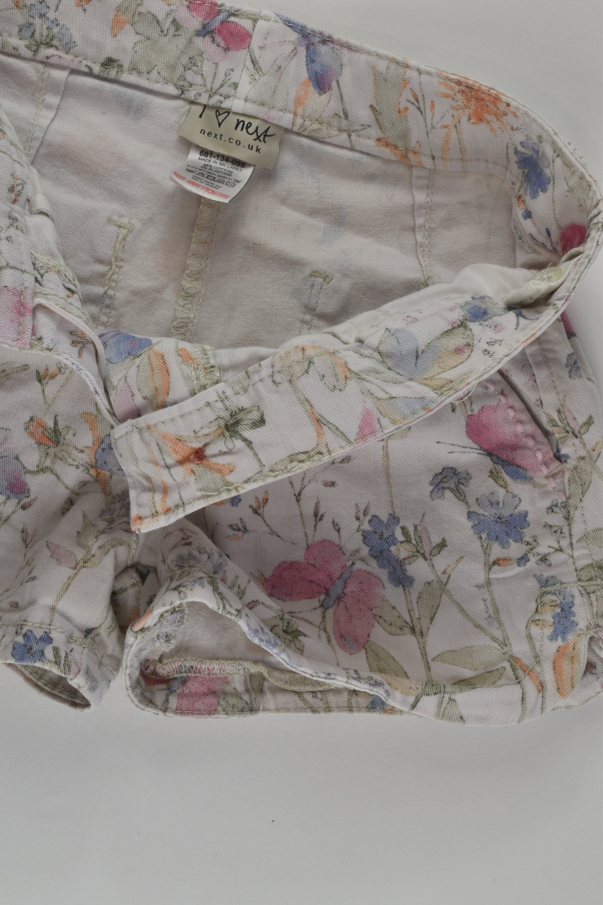 Next Size 7 Flowers and Butterlies Shorts