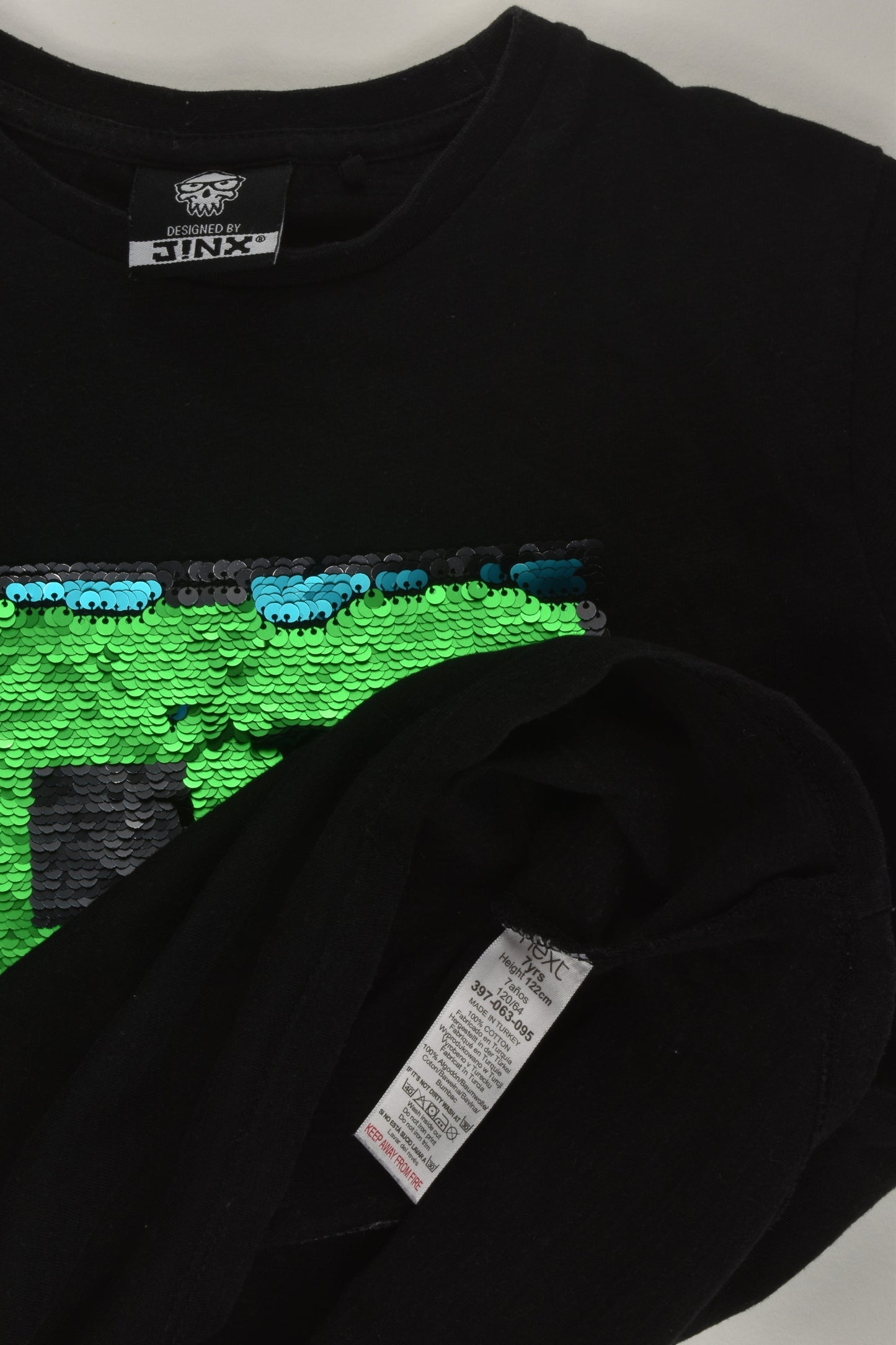 Next Size 7 Reversible Sequins Minecraft T-shirt
