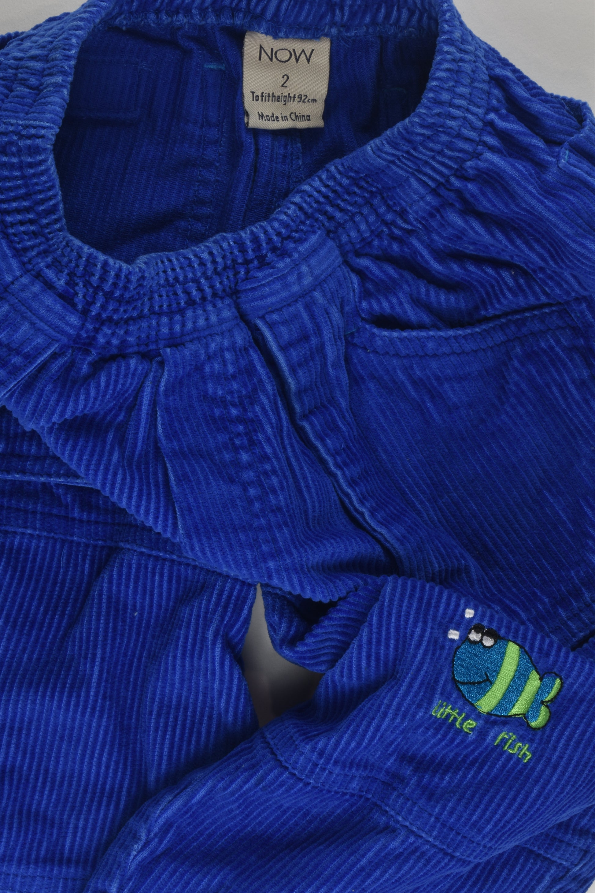Now Size 2 'Little Fish' Cord Pants