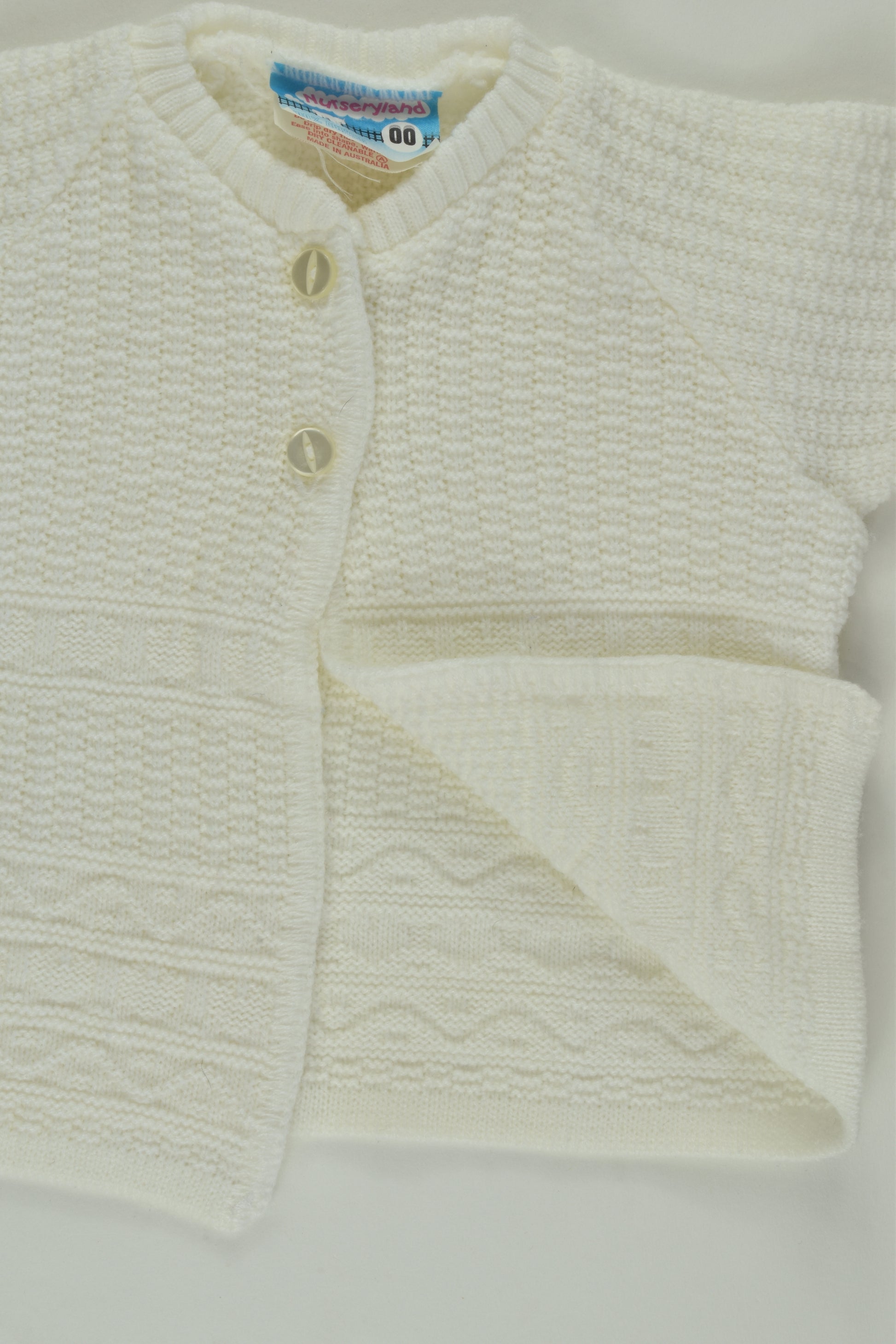 Nurseryland Size 00 Vintage Knit Cardigan