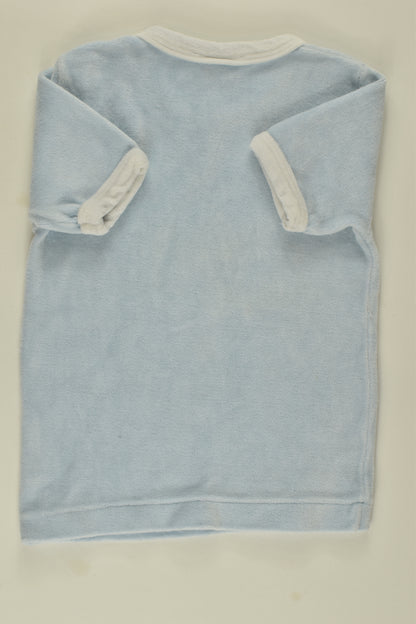 Nurseryland Size 1 Vintage Bunny Velour T-shirt