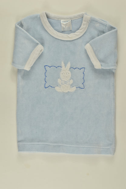 Nurseryland Size 1 Vintage Bunny Velour T-shirt