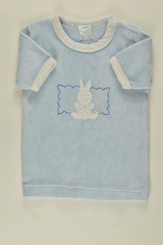 Nurseryland Size 1 Vintage Bunny Velour T-shirt