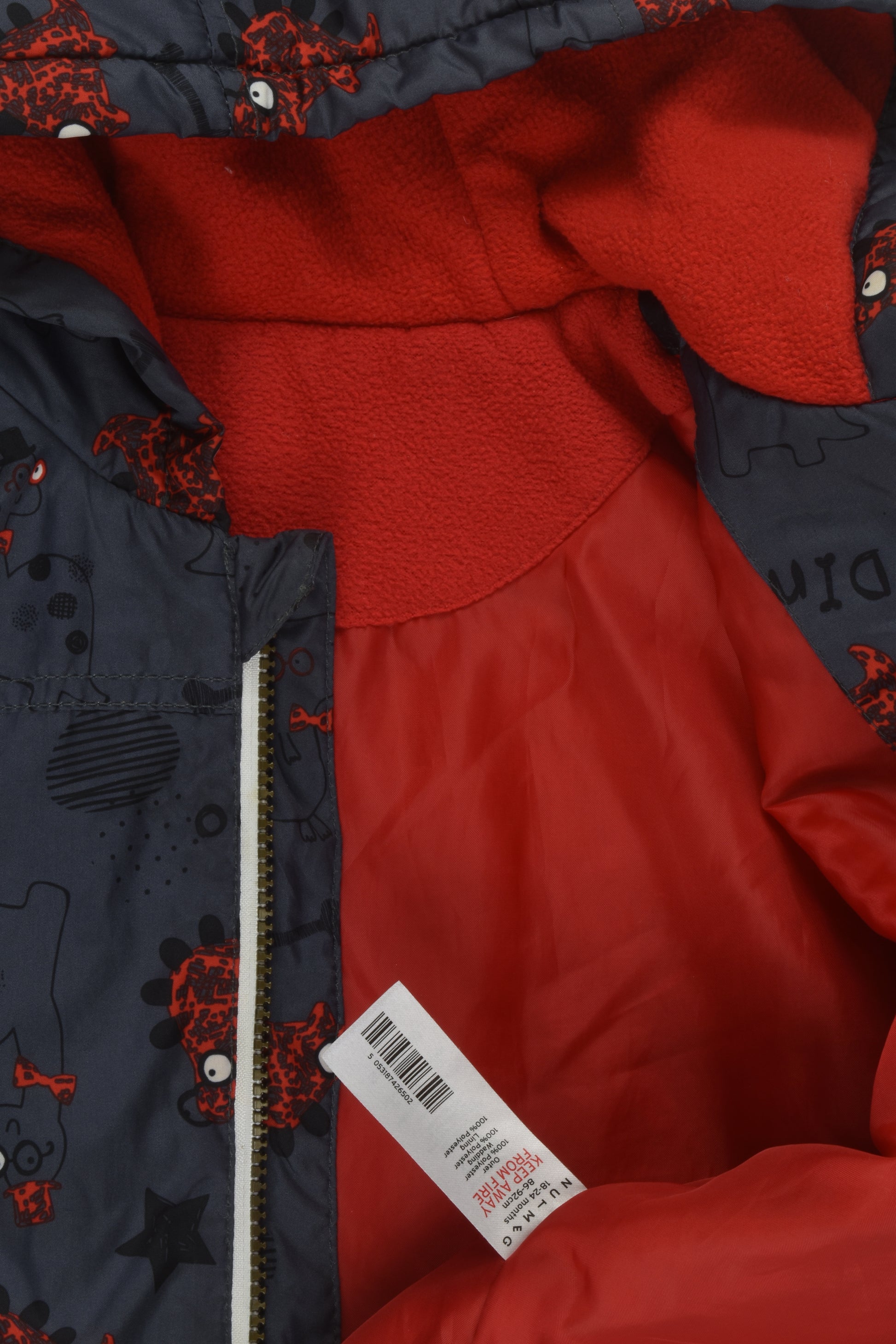 Nutmeg Size 1-2 Dino Jacket