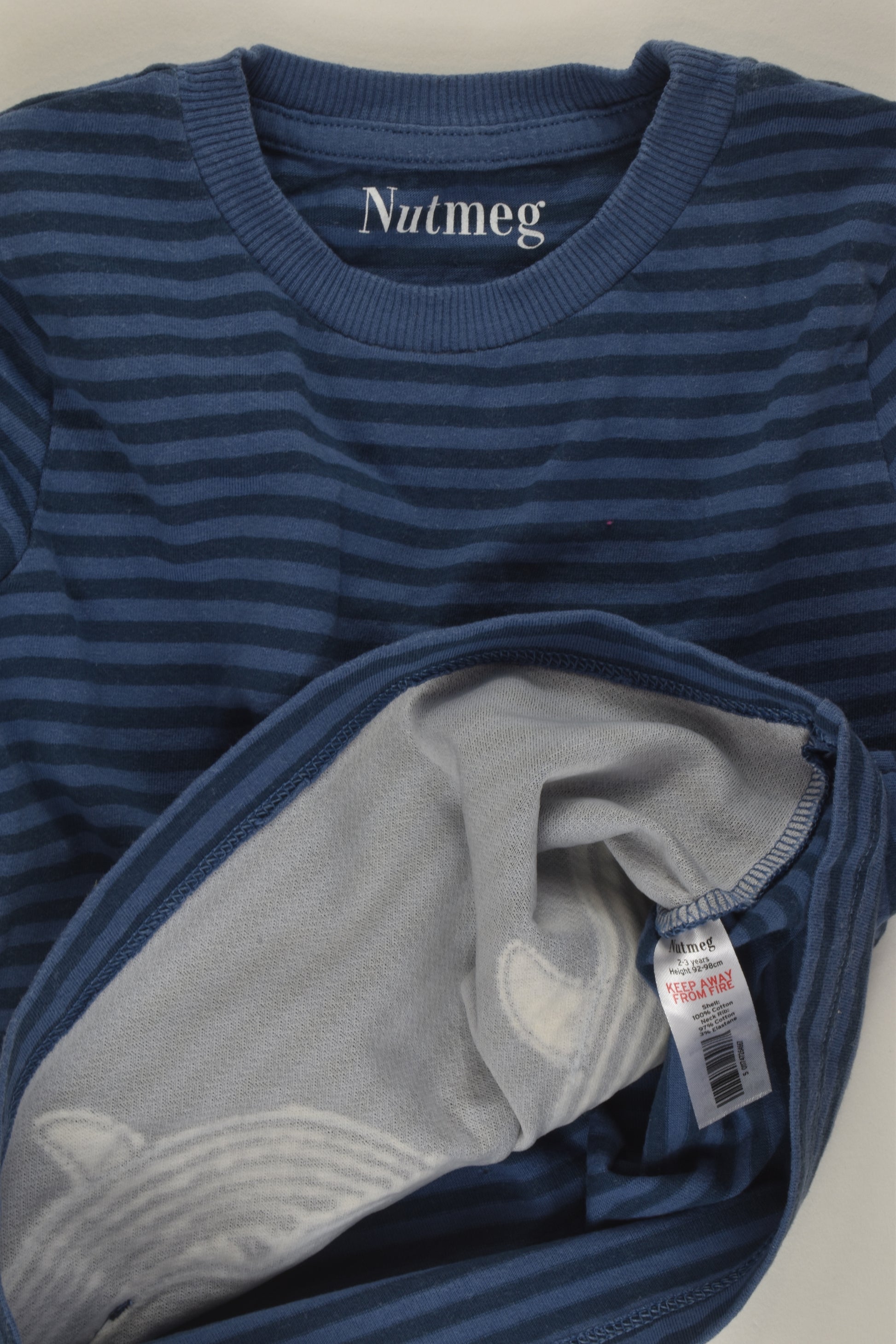 Nutmeg Size 2-3 Whale Top
