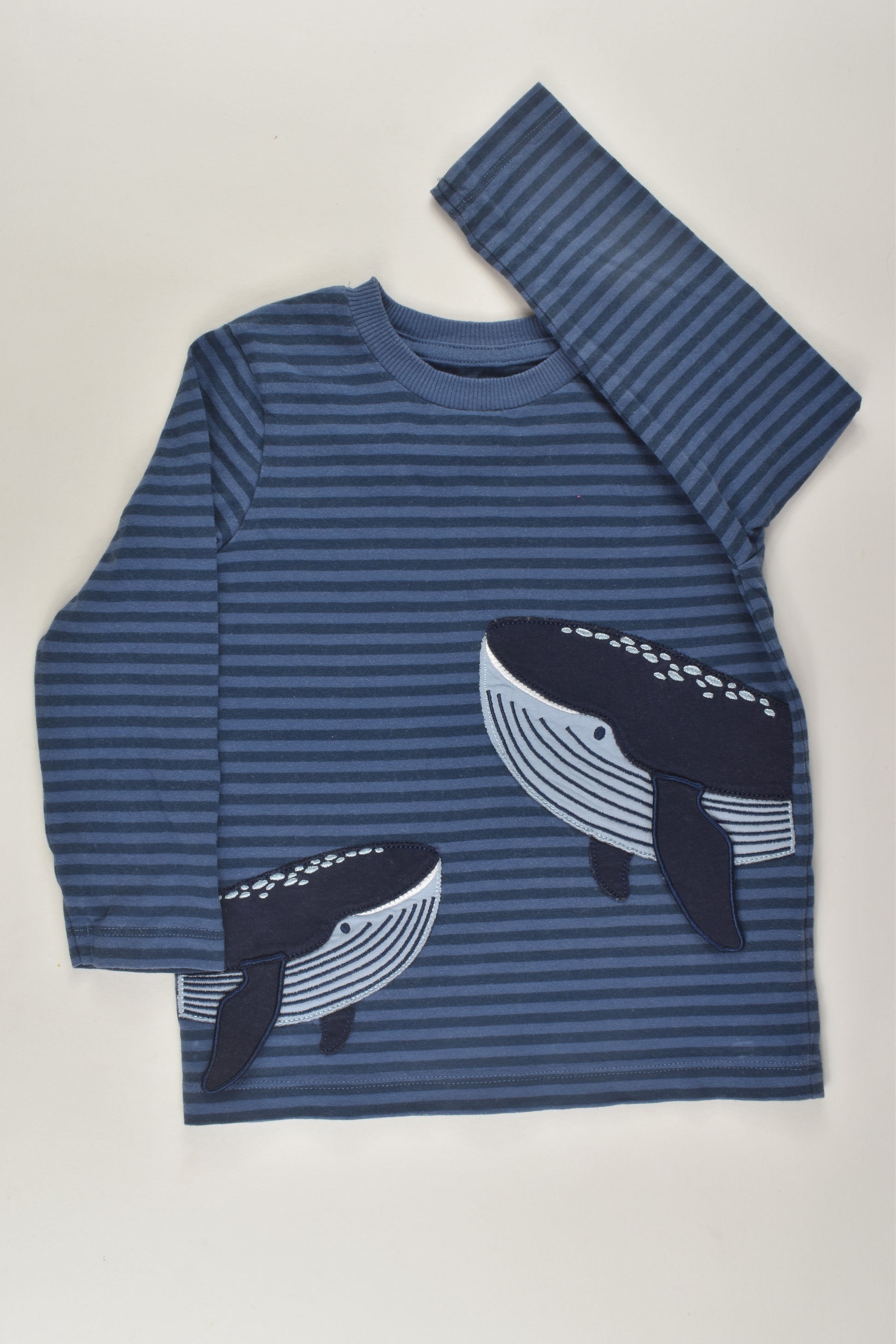 Nutmeg Size 2-3 Whale Top