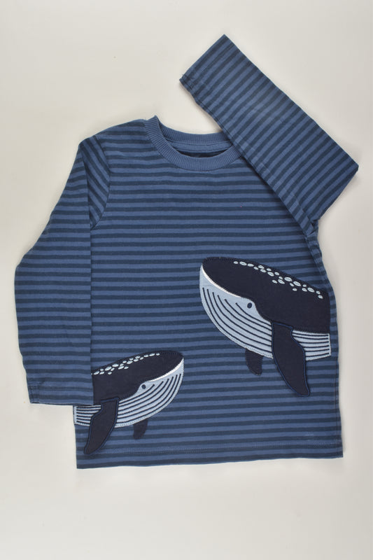 Nutmeg Size 2-3 Whale Top
