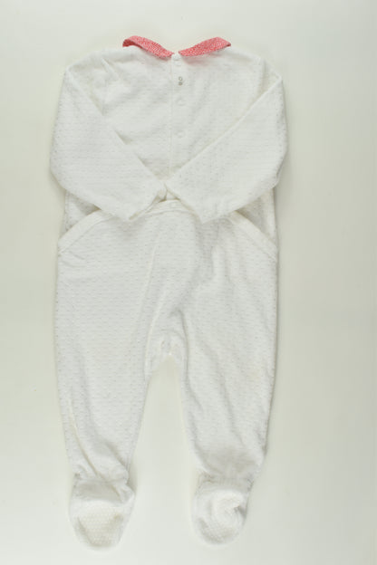 Obaïbi Size 0 'Love Nature' Velour Romper