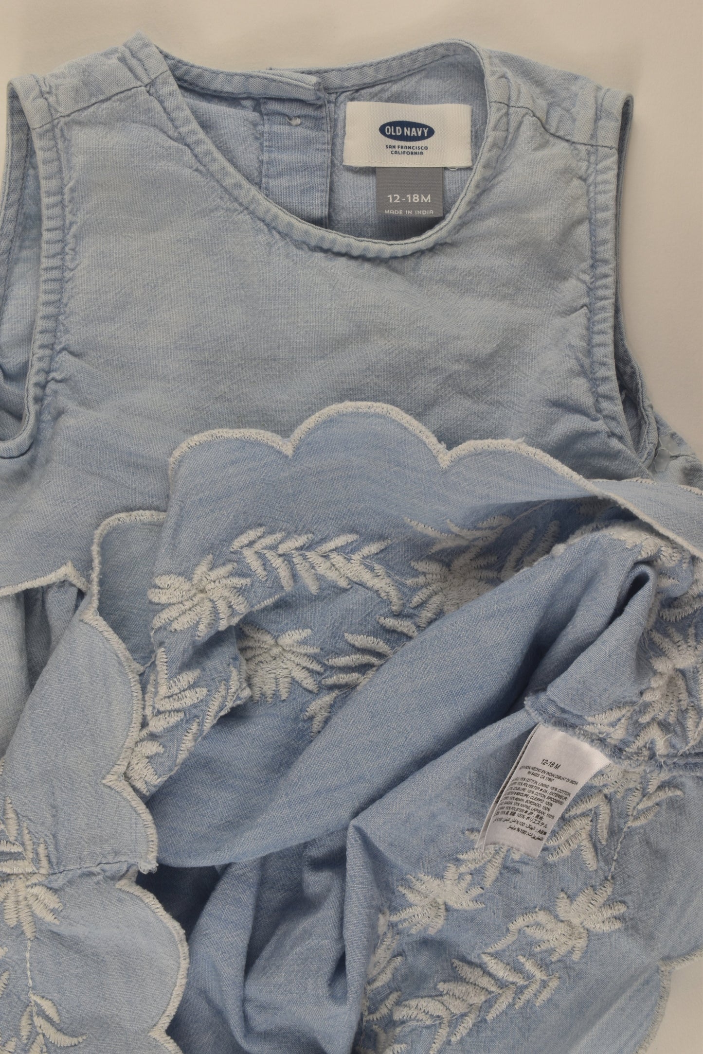 Old Navy Size 1 Embroidery Denim Dress