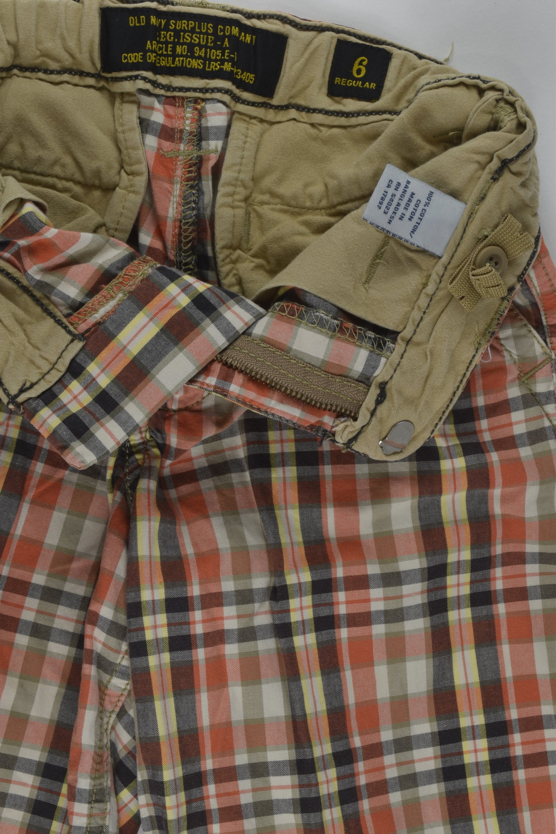 Old Navy Size 6 Checked Shorts