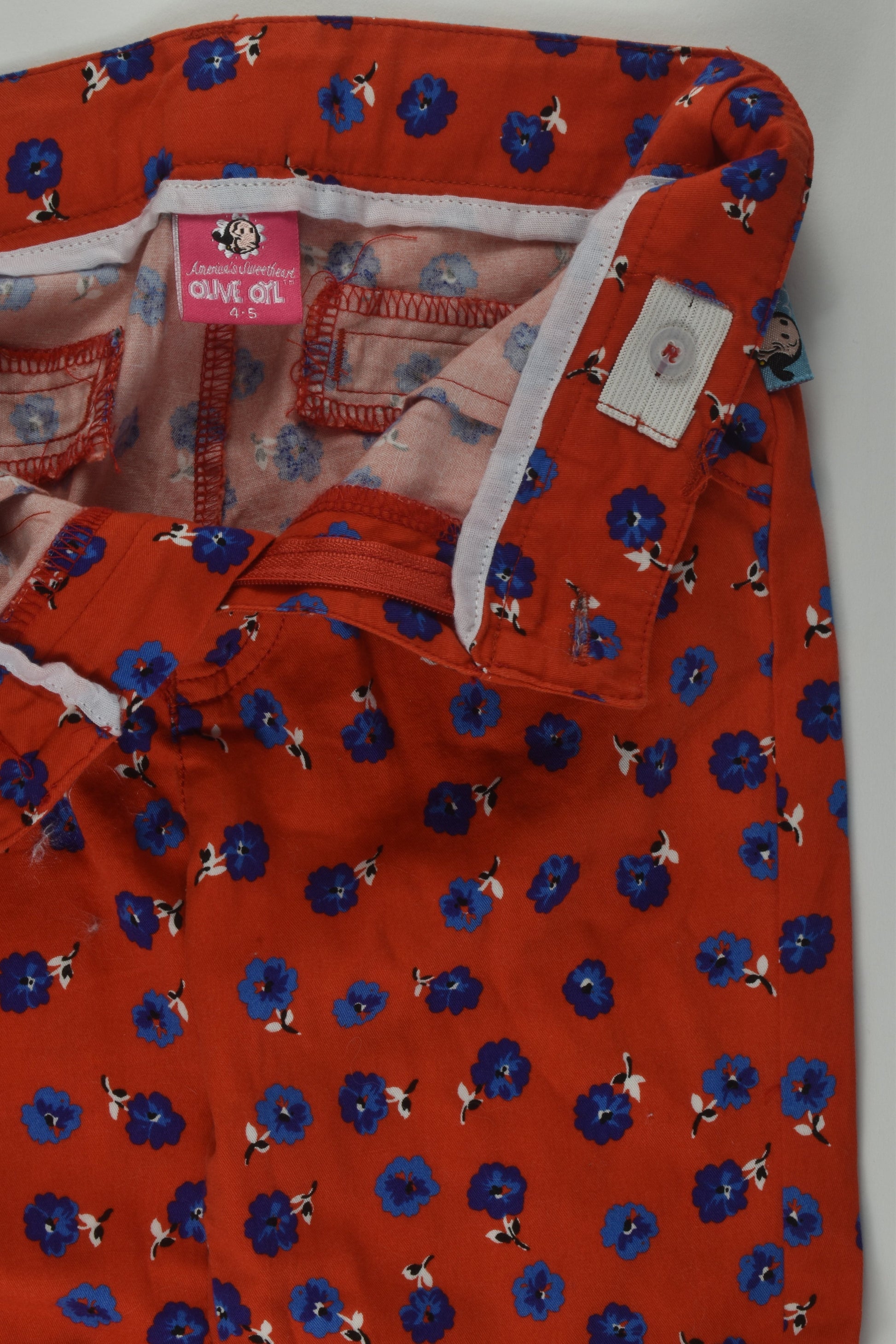 Olive Oyl Size 4-5 Floral Pants