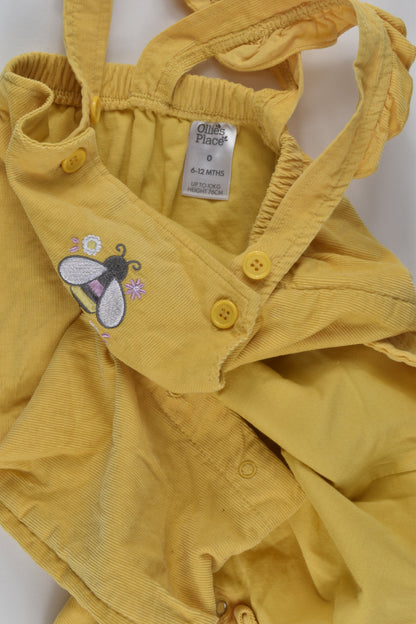 Ollie's Place Size 0 Bee Cord Overalls