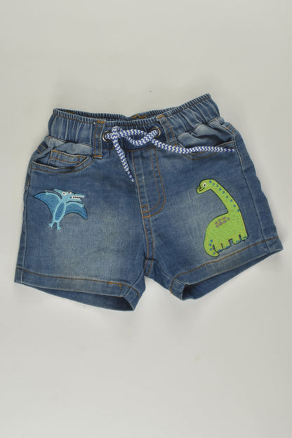 Ollie's Place Size 0 Dinosaur Denim Shorts