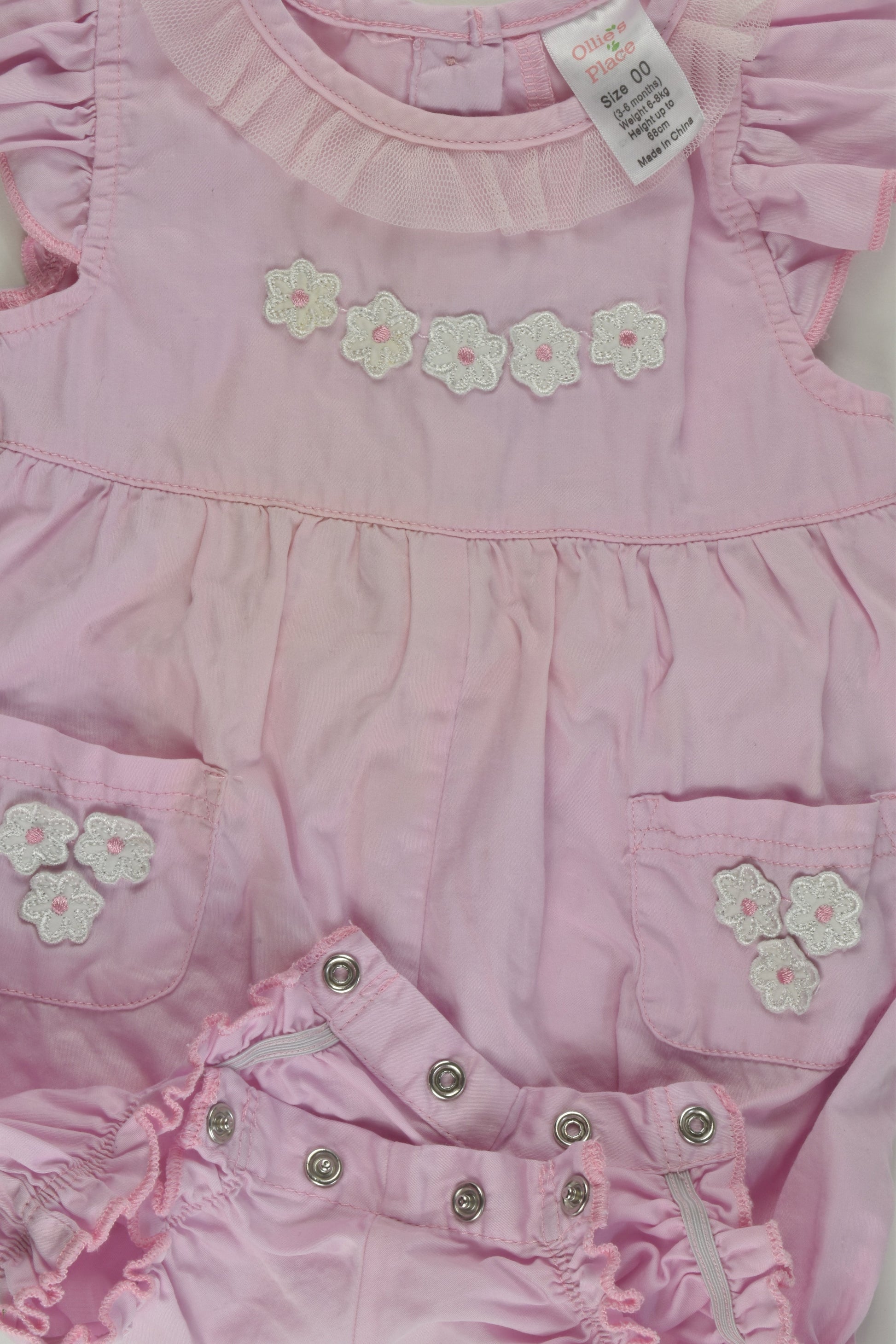 Ollie's Place Size 00 Pink Romper