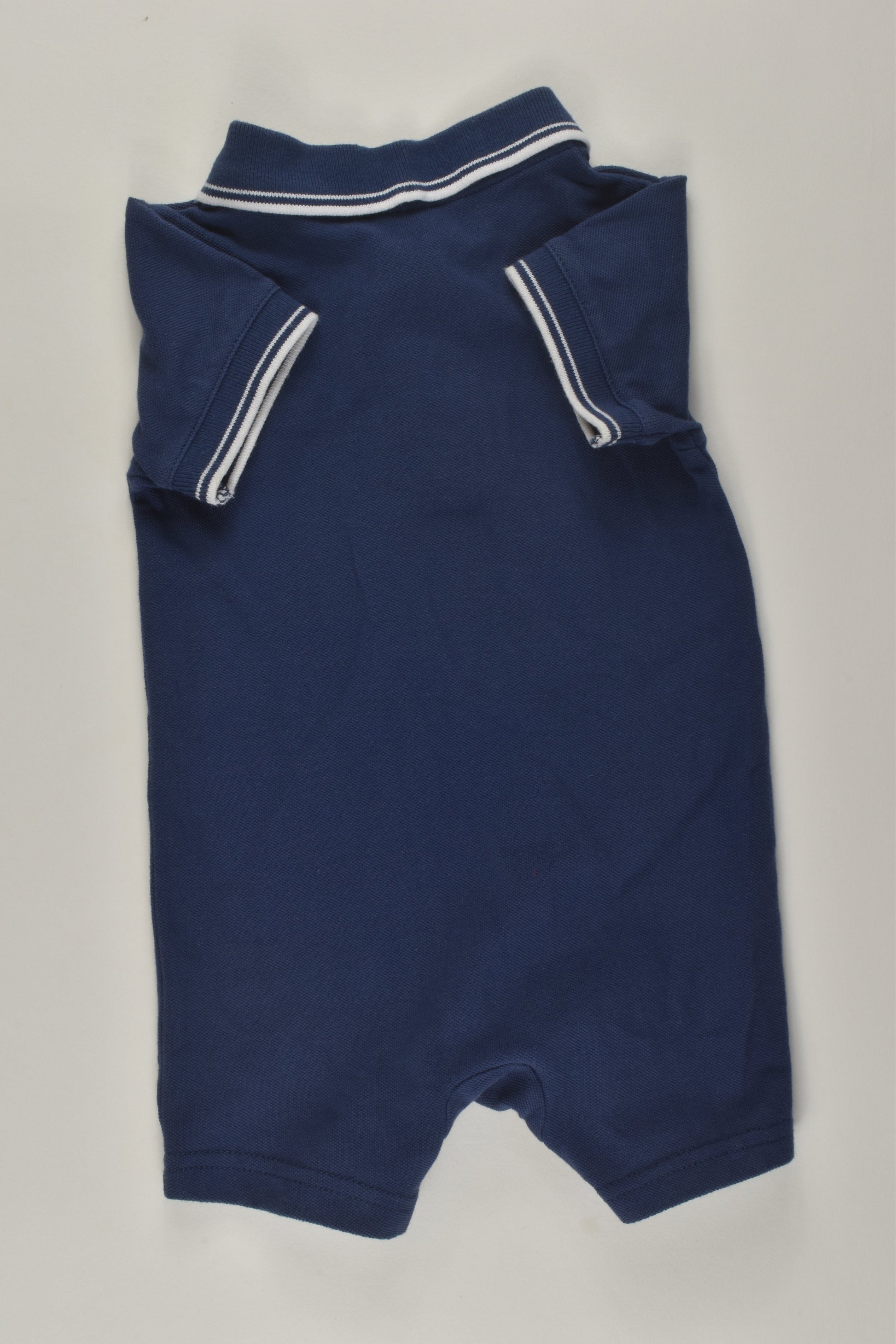 Ollie's Place Size 000 Nautical Polo Romper