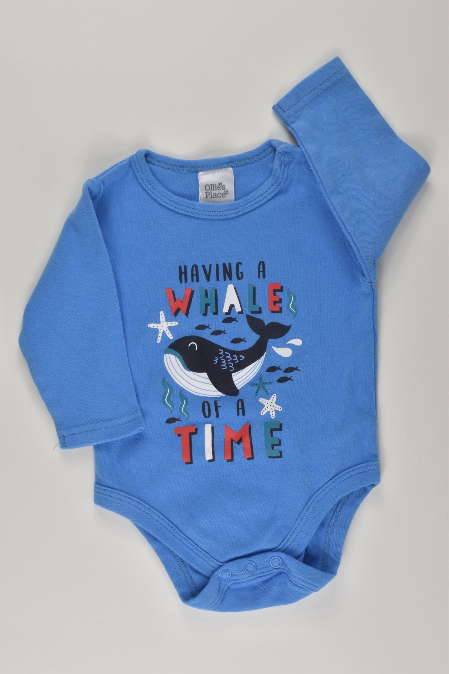 Ollie's Place Size 000 Whale Bodysuit