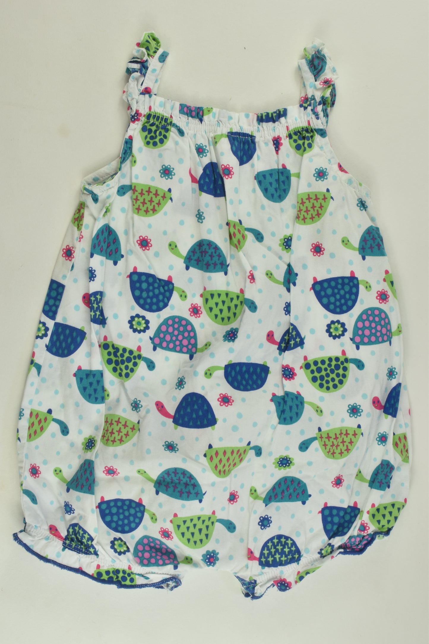 Ollie's Place Size 1 Tortoise Bubble Romper