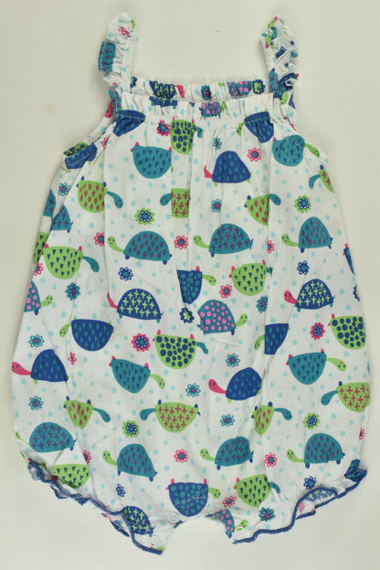 Ollie's Place Size 1 Tortoise Bubble Romper