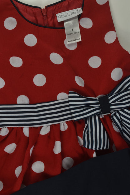 Ollie's Place Size 3 Polka Dots Dress