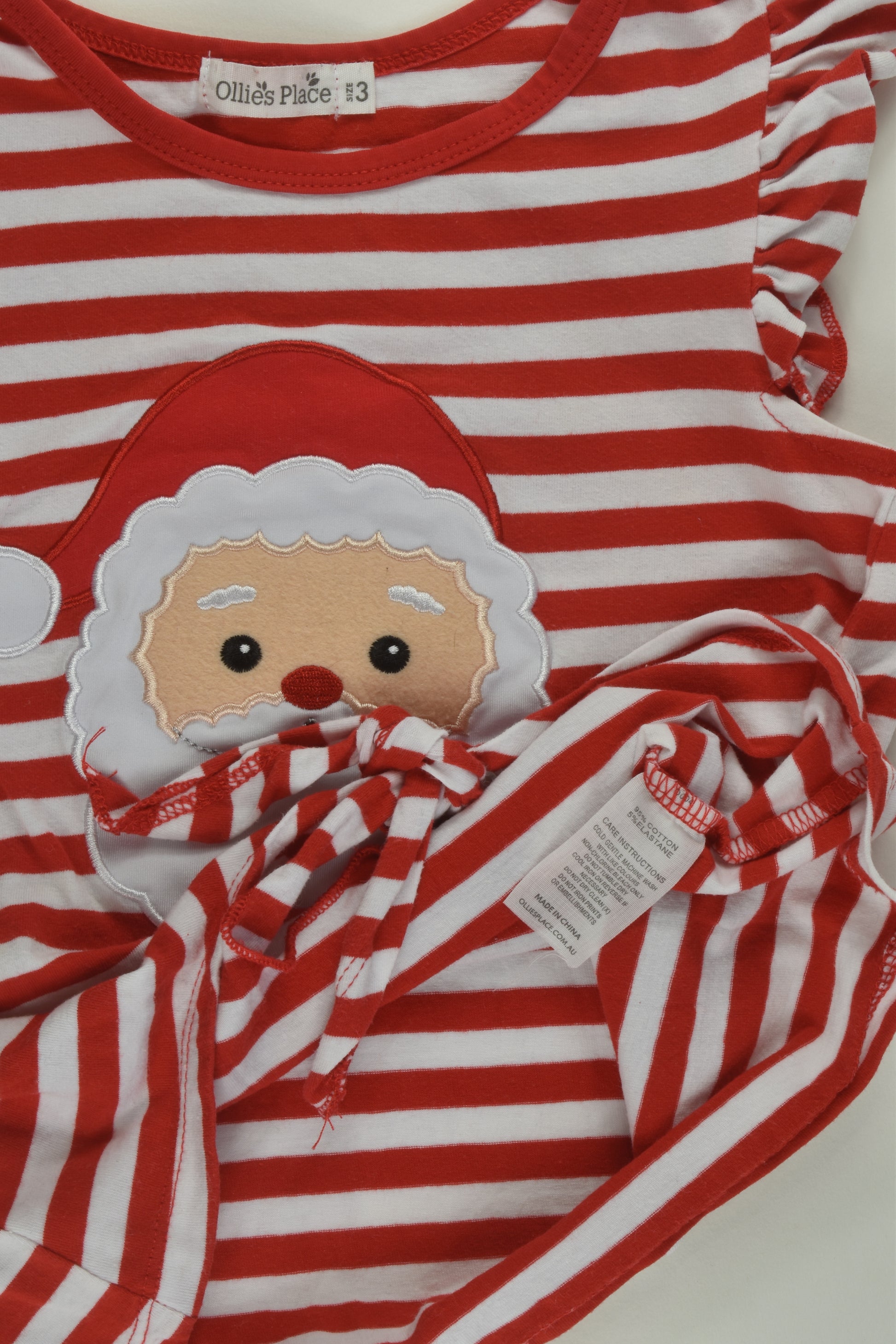 Ollies Place Size 3 Santa T-shirt