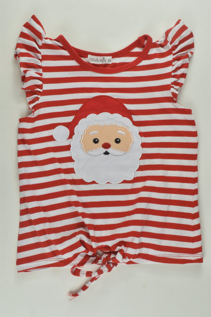 Ollies Place Size 3 Santa T-shirt